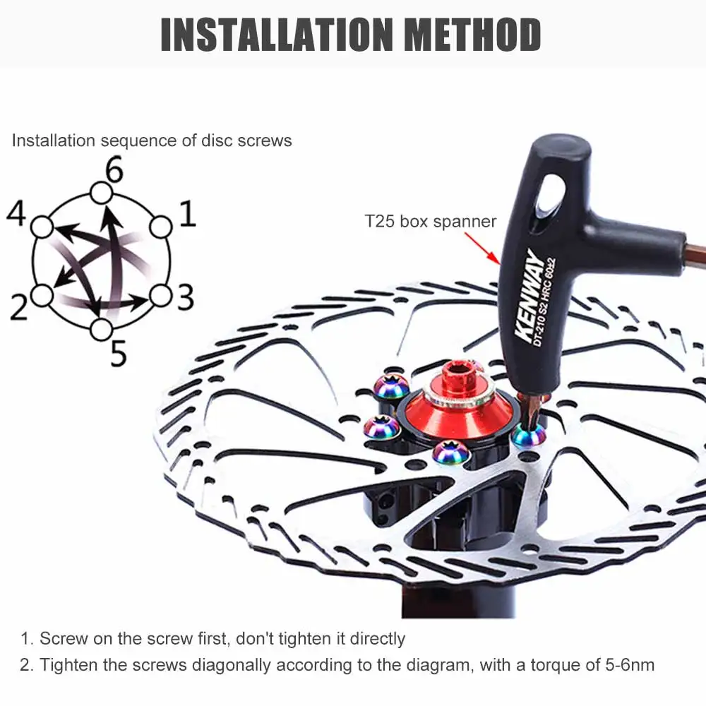   ũ 극ũ  12PCS M5 * 10MM  Ʈ TC4 ƼŸ  MTB  ʰ淮 극ũ ũ Ŭ ׼