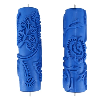 

SHGO HOT-7 Inch 3D Wall Decorative Painting Roller Pattern Roller Wall Decoration Tool Rose Roller, Bird Roller 110C -343C