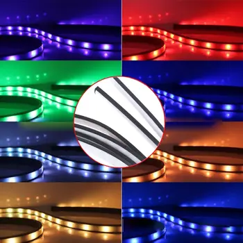 

RGB LED Strip Under Car Tube Underglow Underbody Glow System Neon Light Remote E7CA