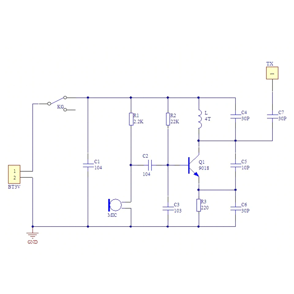 Transmissor de microfone FM sem fio, simples peças do conselho, treinamento eletrônico, rádio, kit DIY