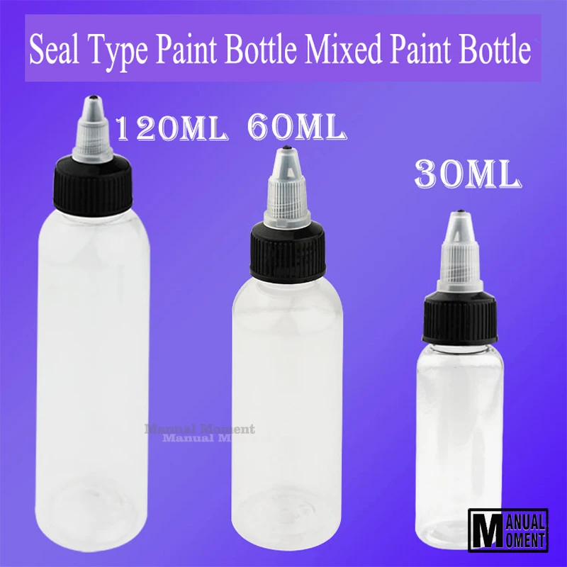 Model Paint Mixed Bottle Empty Paint Bottles Storage Bottle 30ml 60ml