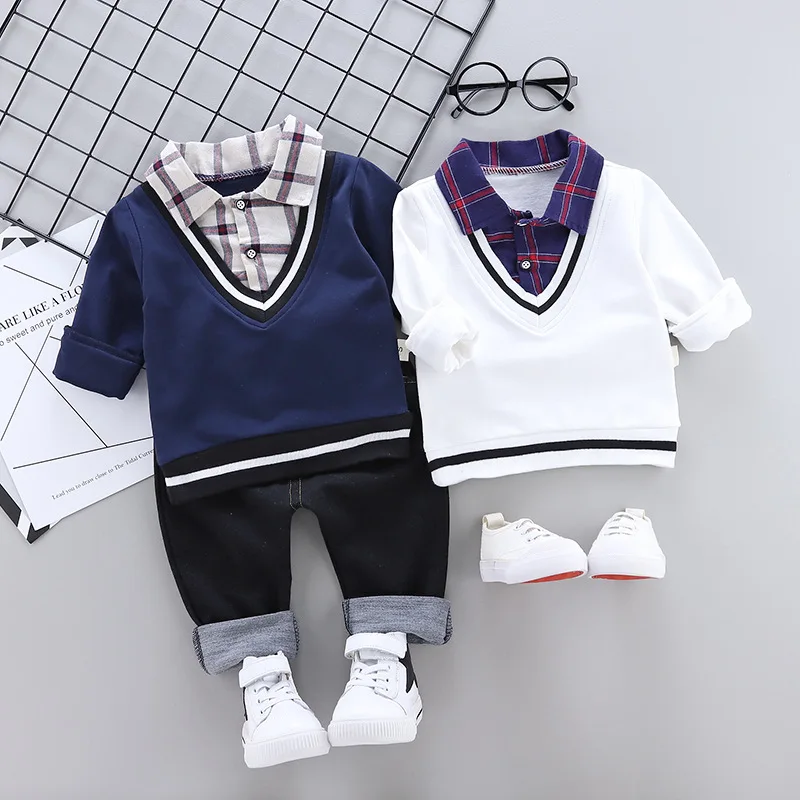 

Casual Children Western Style-Piece Two 2019 & Multicolour Clothes Hoodie New Style Baby Korean Spring And Autumn Set Spring Clo