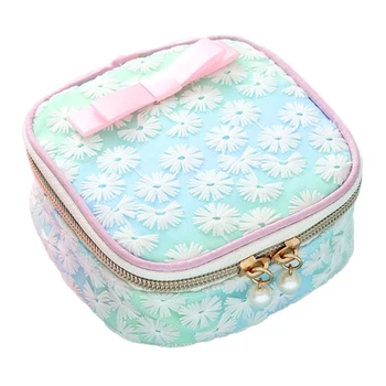 

Sanitary Napkin Storage Bag Menstrual Cup Pouch Mesh Embroidery Jewelry Case