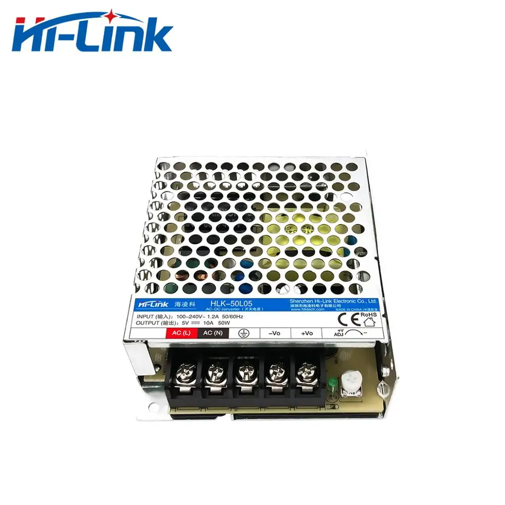 Бесплатная доставка 5V 10A 50 Вт ac/dc импульсный источник питания новый стиль