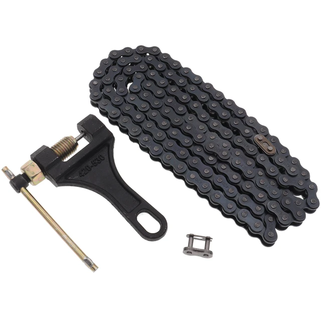 Black Motorcycle Chain Breaker 420-530 Chain Removal Tool Chain Cutter For  Dirt Bike Atv Pit Bike Quad Scooter Go Kart Motorcycle