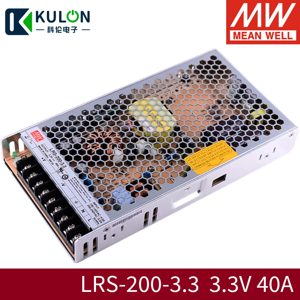 MEAN WELL LRS 200 Вт Smps Светодиодная лента 220 В Ac 5 в 12 15 24 36 48 Импульсный блок питания Dc 10A 3A