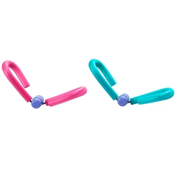 

Thigh Exerciser Bodybuilding Fitness Weight Loss Slimming Home Fitness Equipment 2PCS(Pink+Blue)