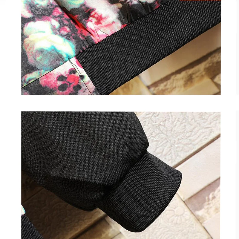 70% OFF 2019 New style Fashion Men spring slim fit Stand collar Printing jacket/Male High quality retro style Leisure coat Plus S-5XL