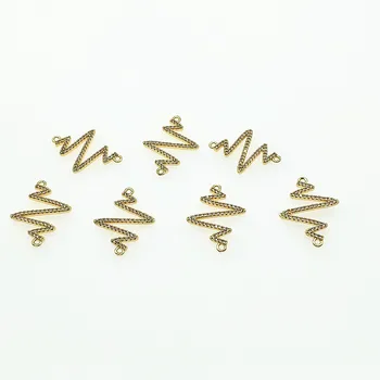 

New arrival! 26x19mm 30pcs Copper/Cubic Zirconia irregular Connector for Earrings Making/DIY parts,Jewelry Finding & Component