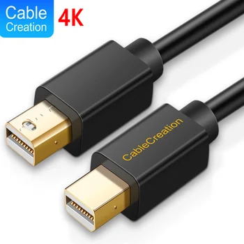 

4K Mini DisplayPort Cable Thunderbolt 2 Male to Male 1080P Mini DisplayPort DP Converter for Apple iMac Macbook Pro Air