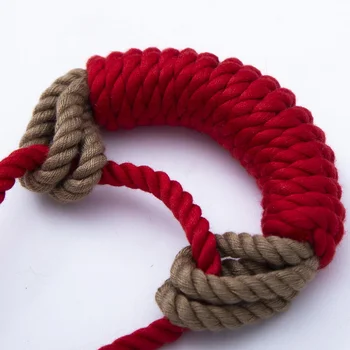 Shibari rope gag BDSM bite gag with rope tie  Handmade Bondage toy woman sexy  Erotic Toys Silicone Ball  Open Mouth Gag 4