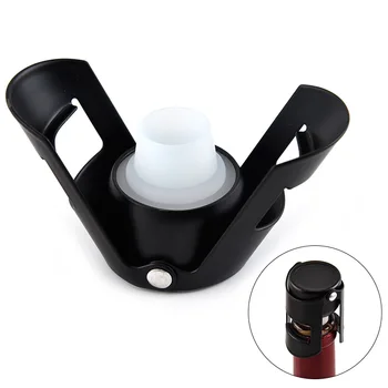 

Wine Bottle Stopper for Champagne Beer Whiskey Bottle In Wine Preservation Made of Silica Gel and Iron with Matt Black