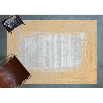 

Apex Epic 5 'x 8' Chenille Yellow Area Rug