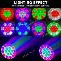 2PCS/lot 19x15w Wash Moving Head Light Flight Case LED Par Light Lyre Circle Round Function Led Zoom Wash Moving HeadStage Light 2
