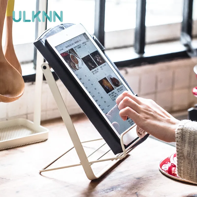 

Foldable Metal Storage Holder Books/Pad Display Reading Holder Creative Iron Desk Organizer Magazines Storage Racks