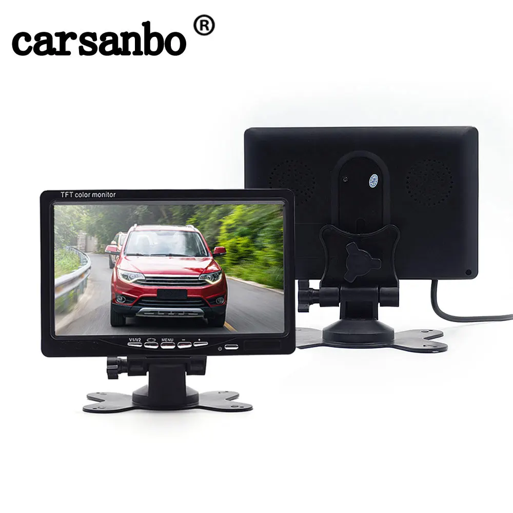 

Carsanbo Truck Bus Vehicle 7 Inch TFT Car monitor For car Rear View camera Parking Reverse system