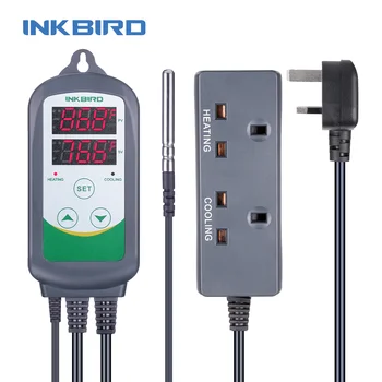 

Inkbird UK Plug ITC-308S Programmable Temp Controller with Alarm&Dual Relay Output for Incubation Home Brewing Fermente Craft