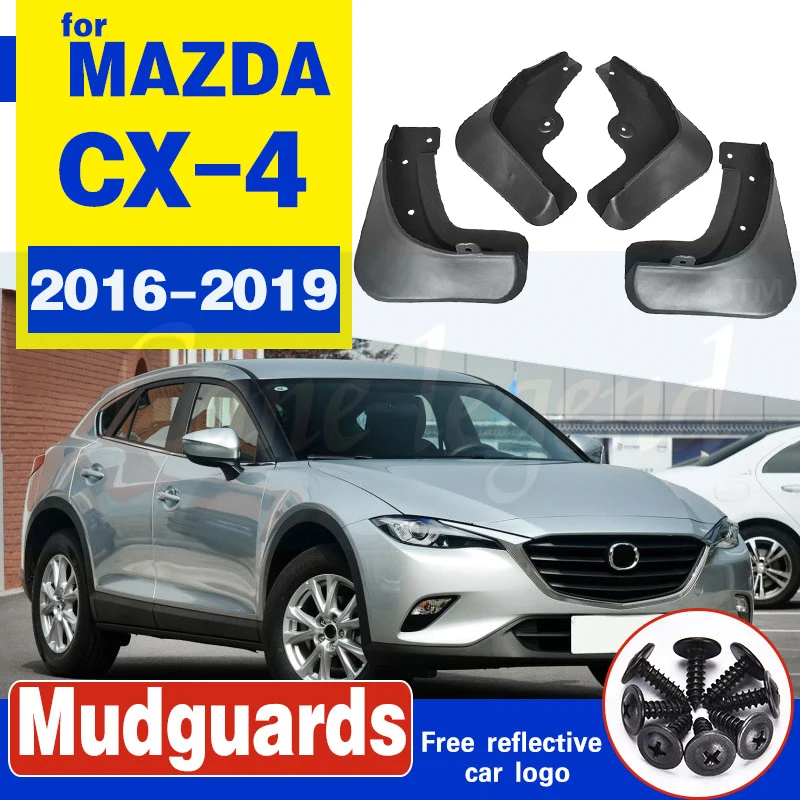 

4Pcs Car Mud Flaps For Mazda cx-4 cx 4 2016-2019 Mudflaps Splash Guards Mud Flap Mudguards Fender 2017 Mudguards Fender