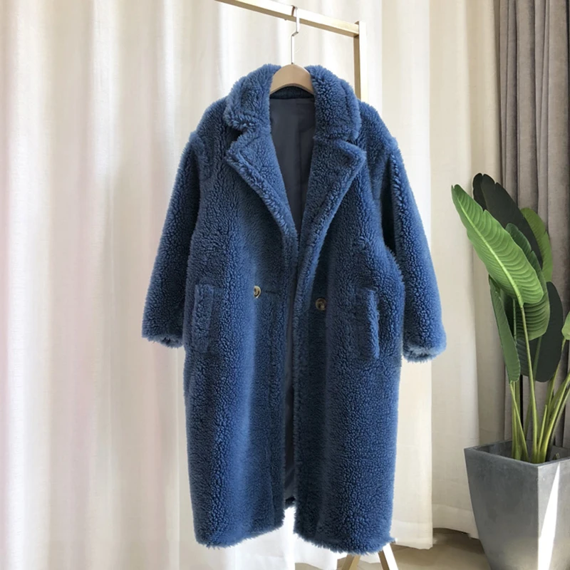 Зимнее плюшевое пальто из искусственного меха для женщин, уличные объемные Плюшевые куртки и пальто, женская верхняя одежда, парка, теплое мохнатое пальто