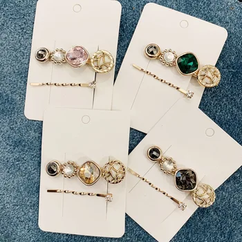 

2pcs/lot Fashion Rhinestone Pearl Hair Clip for Women Vintage Hair Clips for Girls Hairpin Barrettes Hairclip Hair Accessories