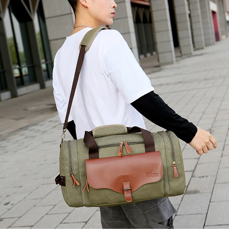 Recuento Ciudad Menda monstruo Bolso De Viaje Para Hombre, Bolsa De Lona De Cuero Pu Para Viaje De  Negocios, De Gran Capacidad, De Hombro, Para Fitness, Xa72m - Bolsas De  Viaje - AliExpress