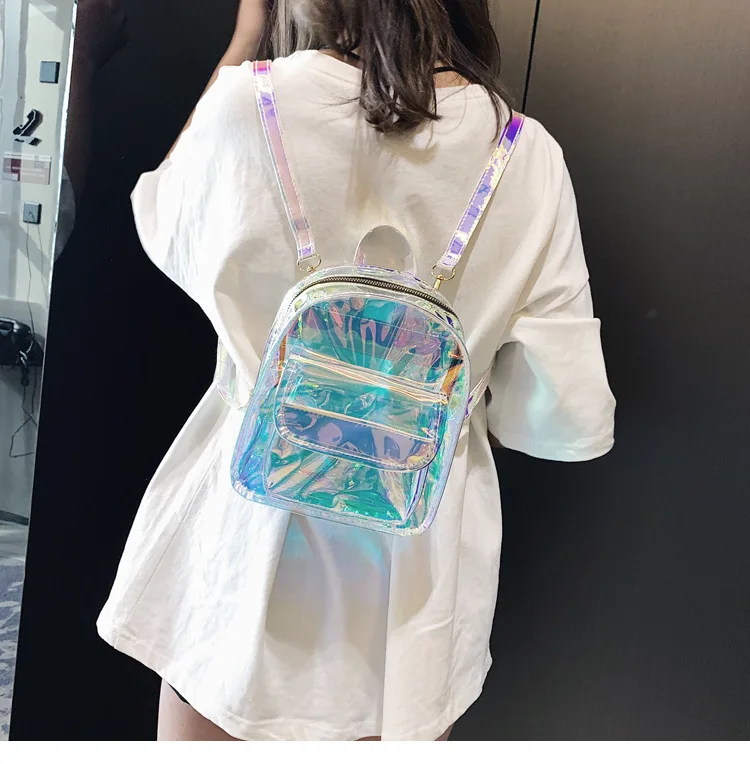 Рюкзаки школьные сумки через плечо для девочек-подростков Mochila женские модные женские сумки с замком для молодежи из ПВХ
