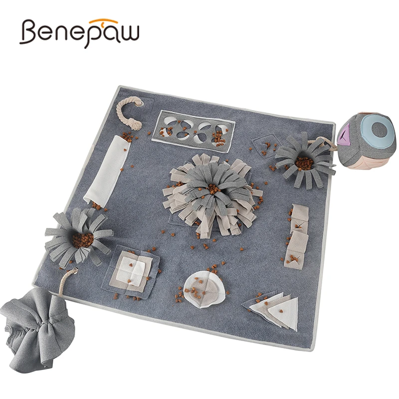 Benepaw Durable Dog Snuffle Mat Slow Feeding Iq Treat Ball Pet Toys
