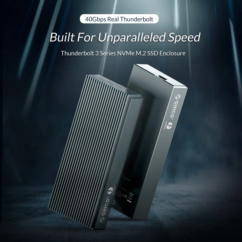 Корпус SSD ORICO 40 Гбит/с интерфейс Thunderbolt 3 NVME PCI E M.2|Корпус жесткого диска| |