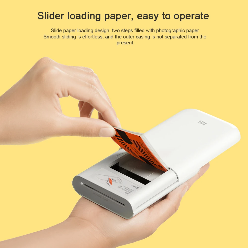 Original Xiaomi Mijia AR Printer Pocket Photo Mini Printer With DIY Share 500mAh Smart Printer Mork