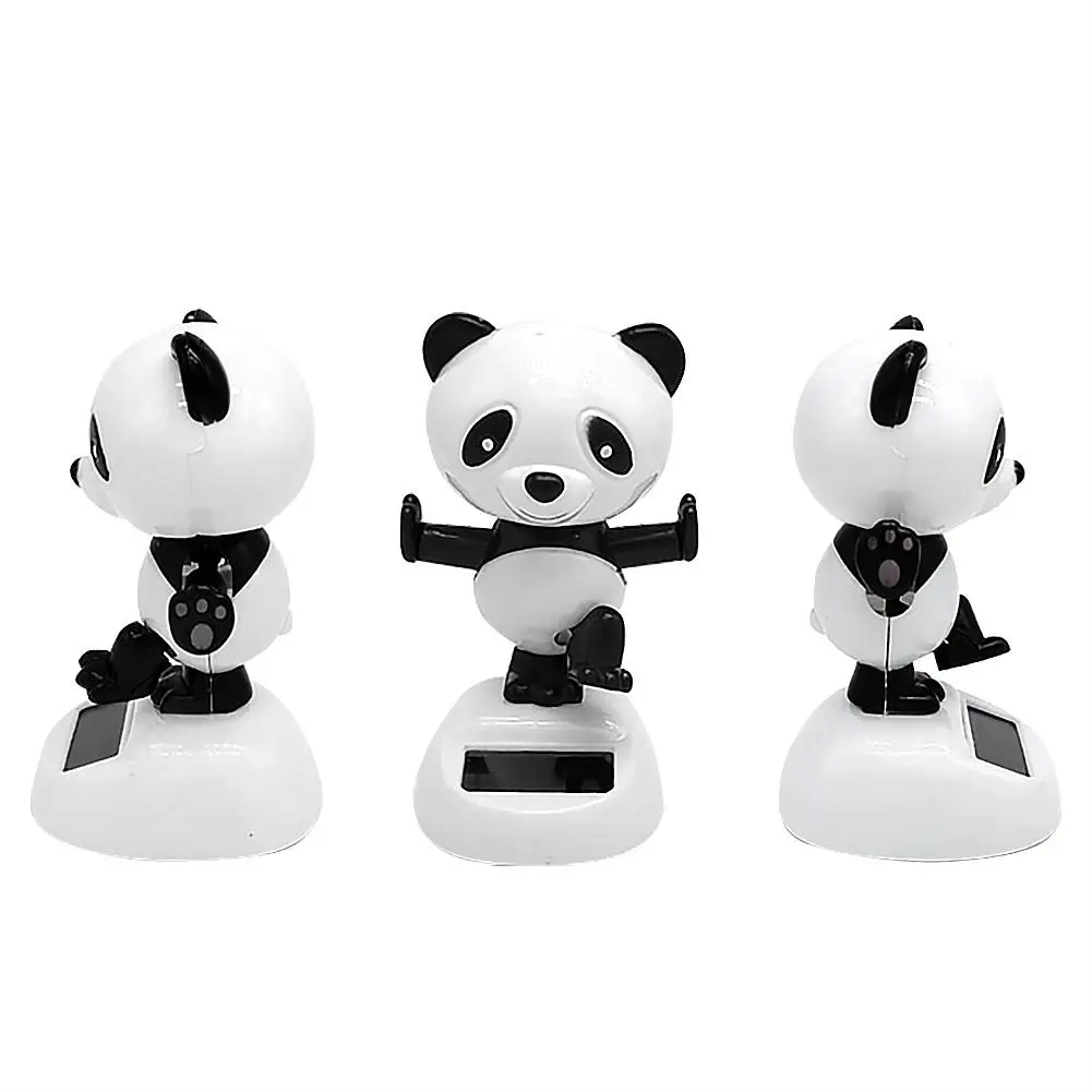 

Car Decoration Solar Shaking Head Doll Swinging Panda Car Decoration Cartoon Car Doll Car Interior Kids Toys Gift