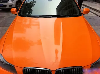 

Car Wrap Film SUNICE 0.5*1.52m Car Body Glossy Orange Change Color Sticker Car Exterior Inner Protective Film Car Accessories