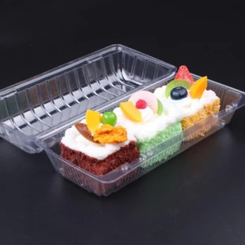 

30pcs Disposable Sushi Take Out Box Rectangle Carry Out Box Fruit Cake Bread Packing Container for Home Bakery
