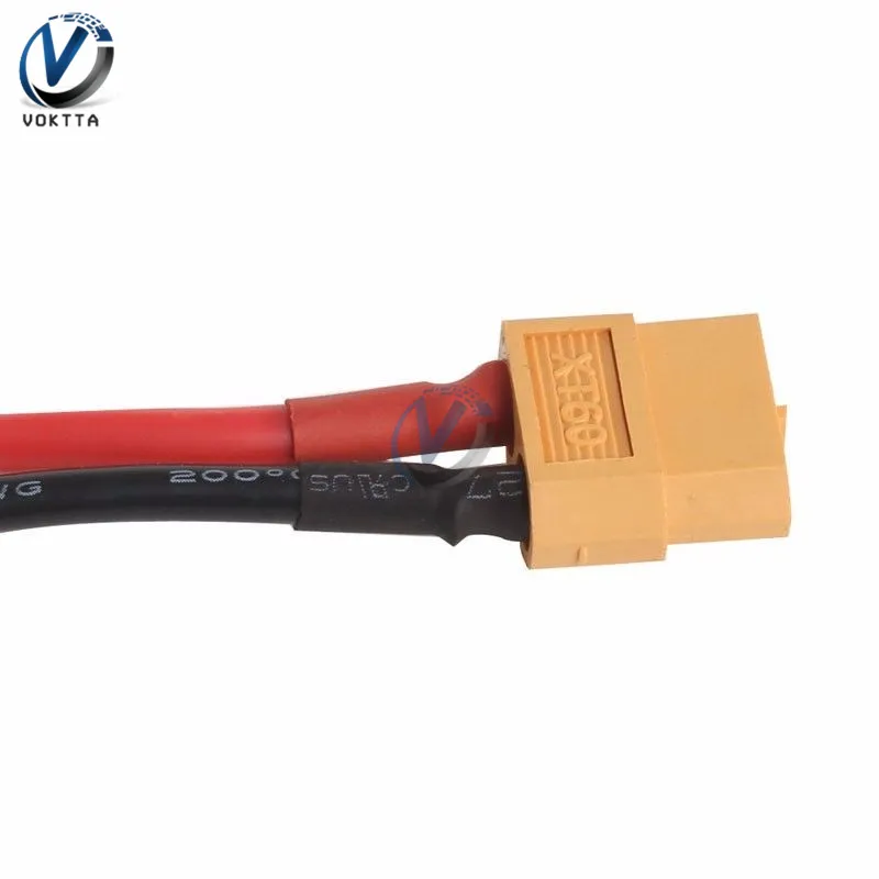 2 Pezzi Adattatore Cavo XT60 Femmina A Connettore HXT 4mm (Bullet Banana) - 14 AWG, 5 Cm, Per Batterie Lipo RC E Droni