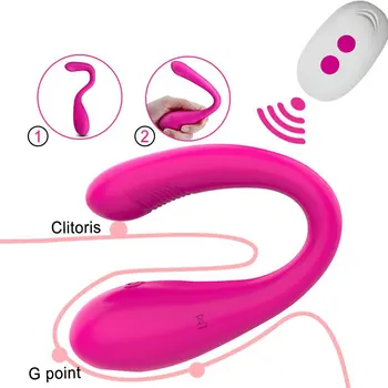 Wireless Remote Vibrators for Women Multi Funcition Adult Sex Toys for Couples Silicone U Type Vaginal G Spot Stimulate Anal Toy 2