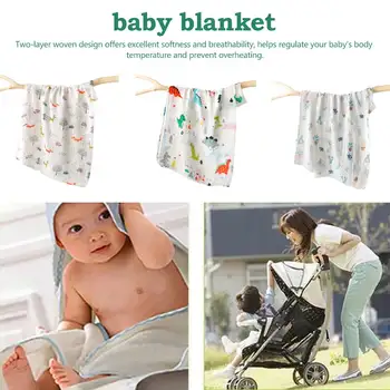 

Newborn Blankets Bath Gauze Infant Wrap sleepsack Stroller cover Play Mat 1Pc Muslin Cotton Baby Swaddles Soft
