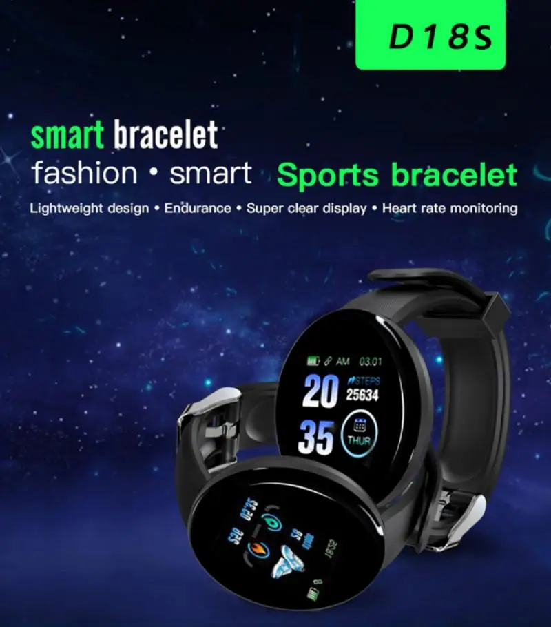 Smart Watch Men 1.44 Inch TFT Color Screen Smartwatch Motion Tracking Sport Wristwatch Multi-language Bluetooth-Compatible Watch