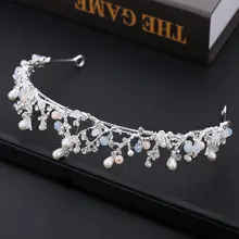 Невесты барокко Золотая Корона Корейский стиль большая корона головной убор свадьба моделирование Королева Принцесса Корона свадебное платье аксессуары