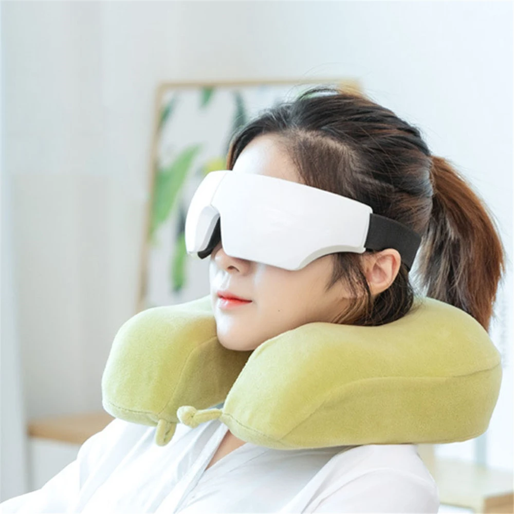  Home Eye Mask Brainwave Eyes Massage Help Sleep Eye Care Smart Music Sleep Assistance Bluetooth Con