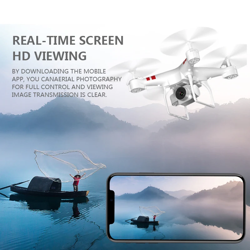 Профессиональный Дрон с Wi-Fi с камерой HD 4K живое видео с видом от первого лица Дрон отношение держать оптический поток позиционирования RC вертолет Квадрокоптер