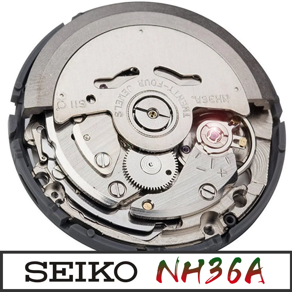 Giappone SEIKO NH36A/NH36 movimento meccanico importazione automatica  nuovissima a carica automatica 4R36A con ruota bianca data/settimana 24  gioielli|Watch Movement| - AliExpress