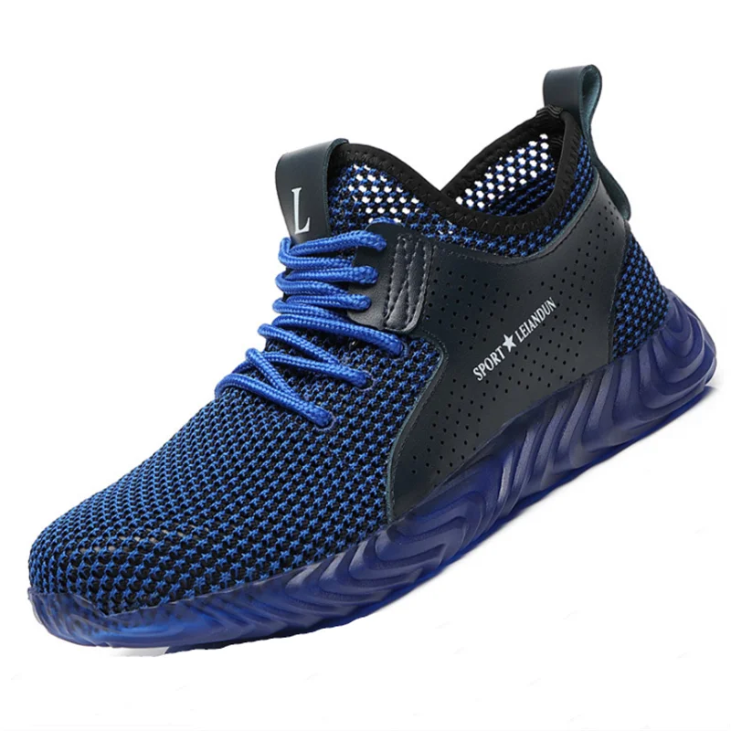 Summer New Breathable Hiking Shoes Men Lightweight Anti-smashing Piercing Sandals Single Mesh Sneakers Plus 35-46