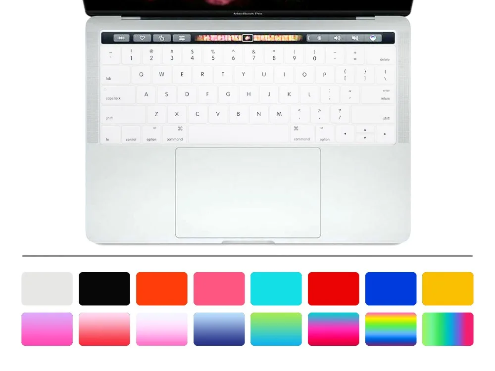 Силиконовый чехол HRH для клавиатуры США защитная пленка Macbook Pro 13 3 A1706 A1989 A2159 и 15 4