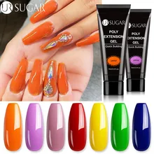 UR şeker 15ML renk UVNeon jel Glitter 30 renk hızlı bina UV jel zor oluşturucu oje jeli çivi sanat