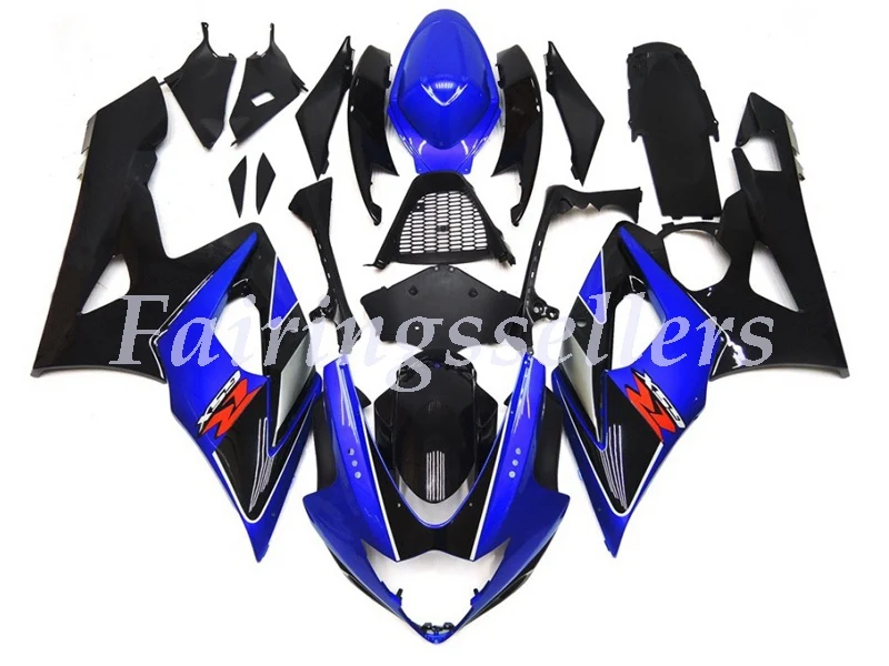Black and Blue Gloss with silver - GSXR 1000 05-06