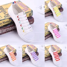 12 шт./компл. креативные шнурки унисекс для женщин и мужчин спортивные беговые шнурки без завязок эластичные силиконовые шнурки Все кроссовки