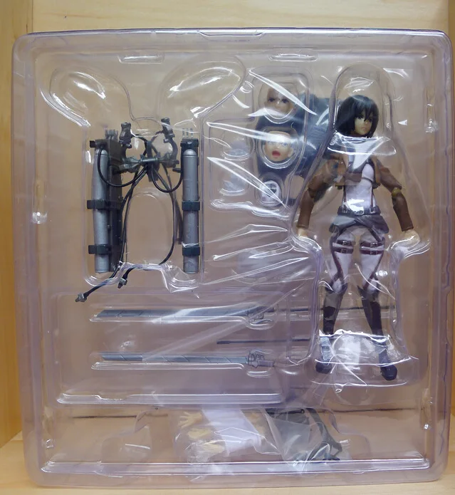 Аниме атака на фигурка Титан Eren Jaeger Колоссальный Титан яйцо Микаса Акерман Levi Rivaille Nendoroid ПВХ фигурка модель игрушки - Цвет: L-opp bag-14cm
