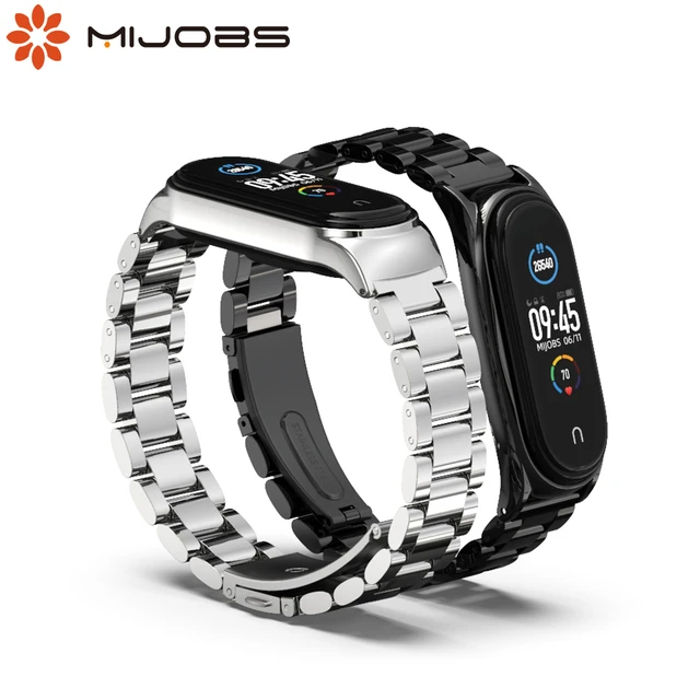 Correa de Metal para Xiaomi Mi Band 8, pulsera de acero inoxidable,  repuesto para Mi Band 7, 6, 5, 4, 3, NFC - AliExpress