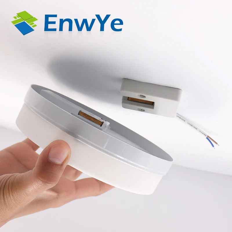 EnwYe 6 Вт, 9 Вт, 13 Вт, 18 Вт, 24 Вт, 36 Вт, 48 Вт, светодиодная Круглая Панель, поверхностный монтаж, светодиоды, потолочный светильник, 85-265 в, светодиодная лампа