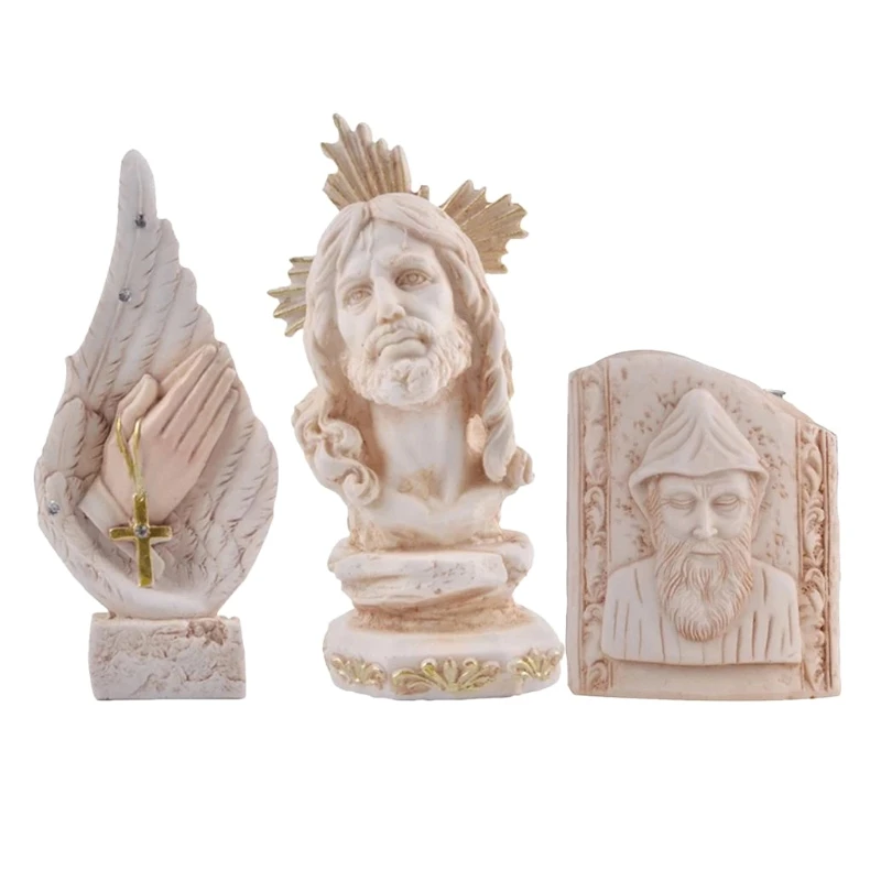 Mini Christ Jesus Sculpture Figure Statue Resin Handmade Innovative