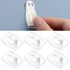 6/20PCS Strong No Drill Transparent Hook For Kitchen Livingroom Wall Removable Hook Rack Cable Clamp Tools 1Kg Load-Bearing ► Photo 1/6